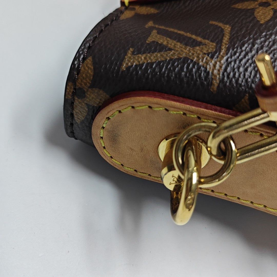 DUFFLE Monogram Coated Canvas Brown