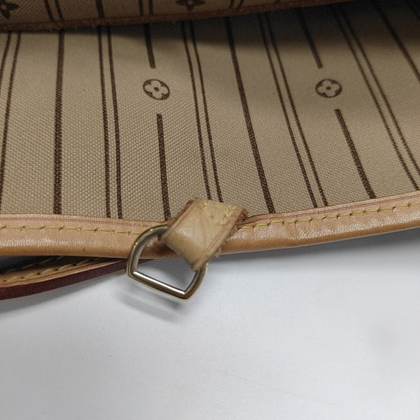 NEVERFULL MM Monogram Coated Canvas Brown