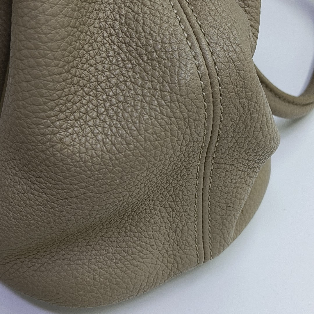 Calfskin Shoulder Bag Beige