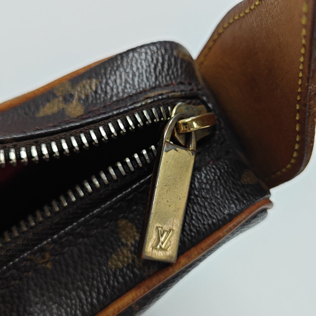 CROISSANT MM Monogram Coated Canvas Brown