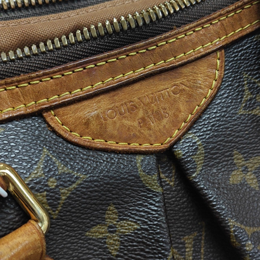 PALERMO PM Monogram Coated Canvas Brown