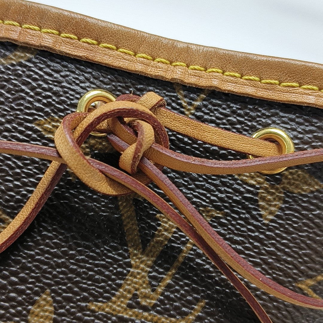 NÉONOÉ Nano Monogram Coated Canvas Brown