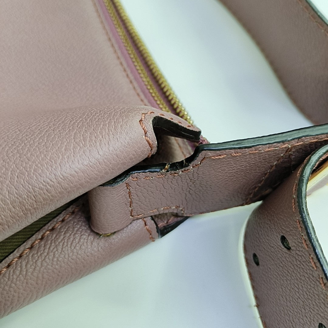 Calfskin Shoulder Bag Pink
