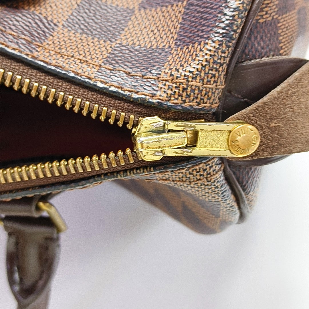 SPEEDY 25 Damier Ebene Coated Canvas Brown