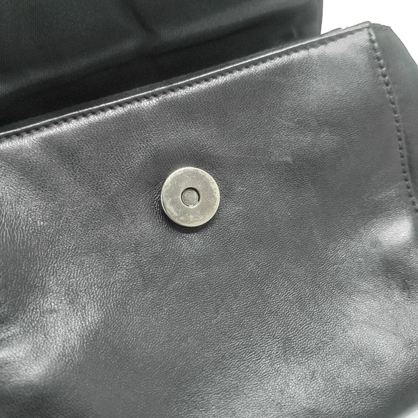 Lambskin Shoulder Bag Black