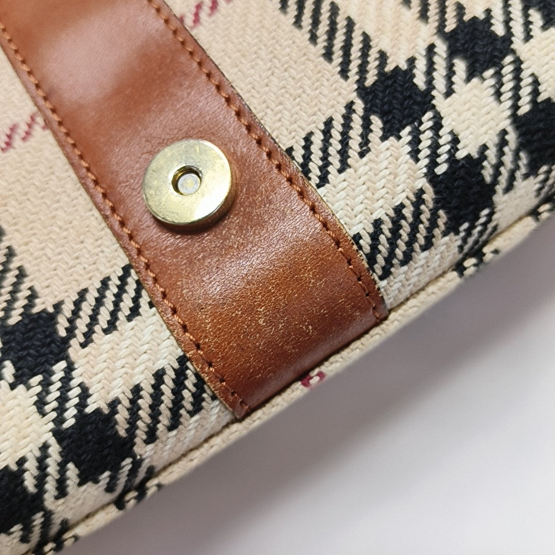 Fabric Shoulder Bag Beige