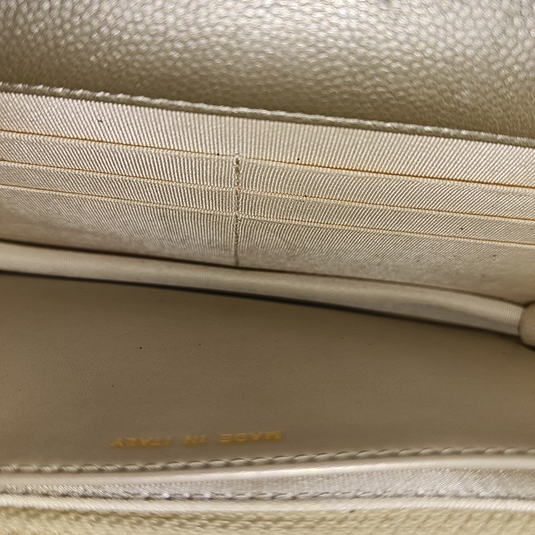 WOC Quilted Calfskin Beige