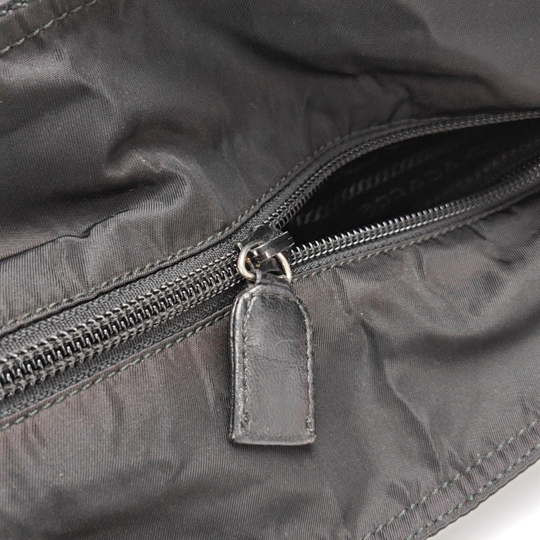 Nylon Shoulder Bag Black