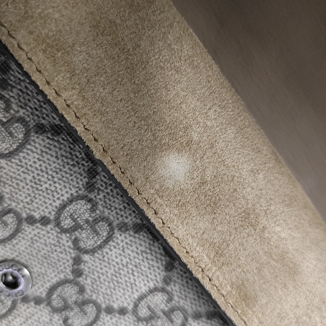 Dionysus Super Mini Monogram Coated Canvas Beige