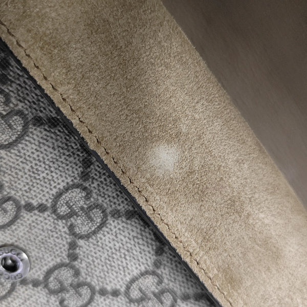 Dionysus Super Mini Monogram Coated Canvas Beige