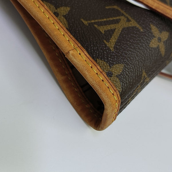 NEVERFULL MM Monogram Coated Canvas Brown