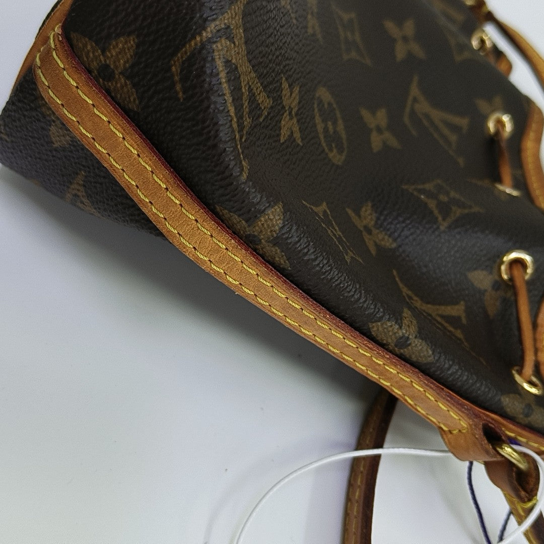 NÉONOÉ Nano Monogram Coated Canvas Brown