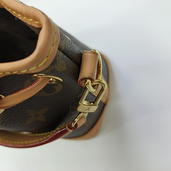 NOÉ Nano Monogram Coated Canvas Brown