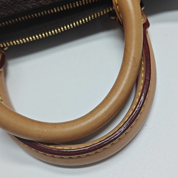 SPEEDY 25 Monogram Coated Canvas Brown
