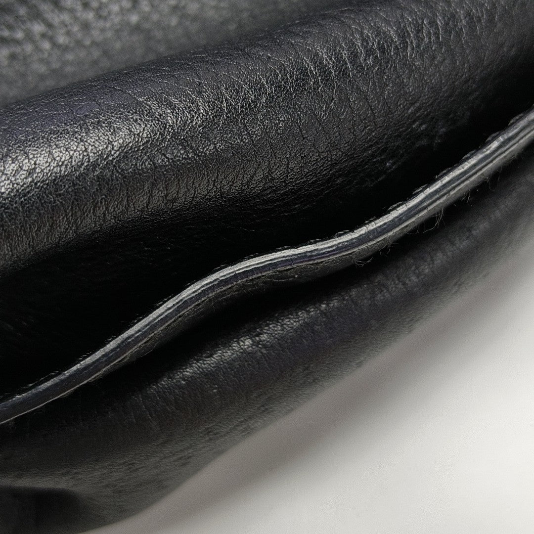 Calfskin Shoulder Bag Black