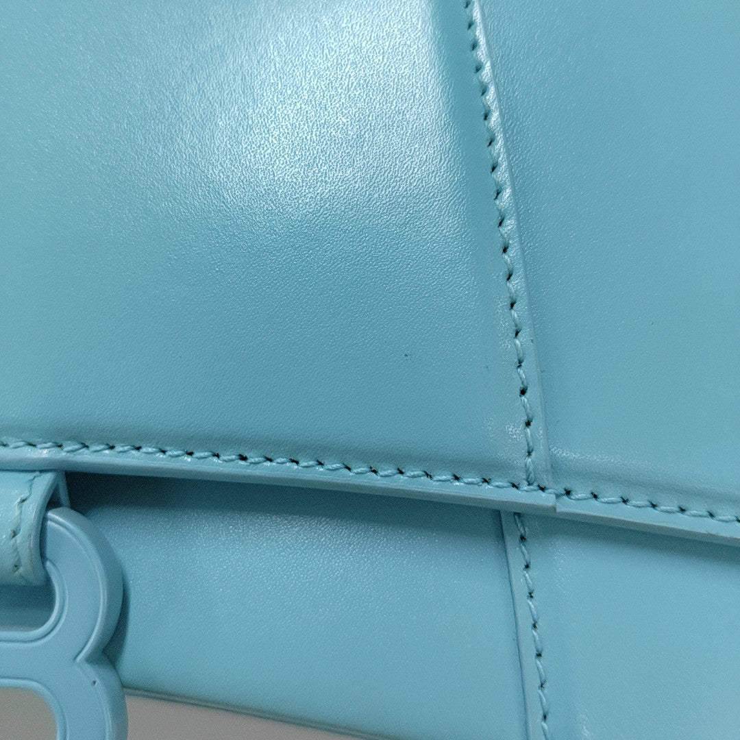 Hourglass S Calfskin Blue