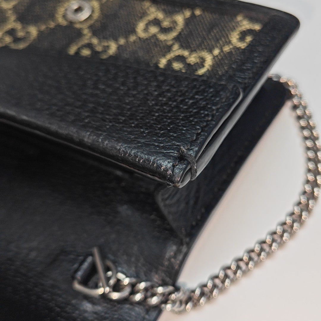 Dionysus Super Mini Monogram Denim Black