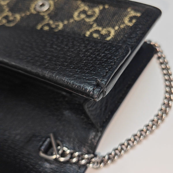 Dionysus Super Mini Monogram Denim Black