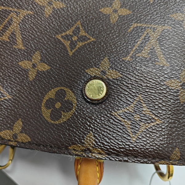 MONTAIGNE BB Monogram Coated Canvas Brown