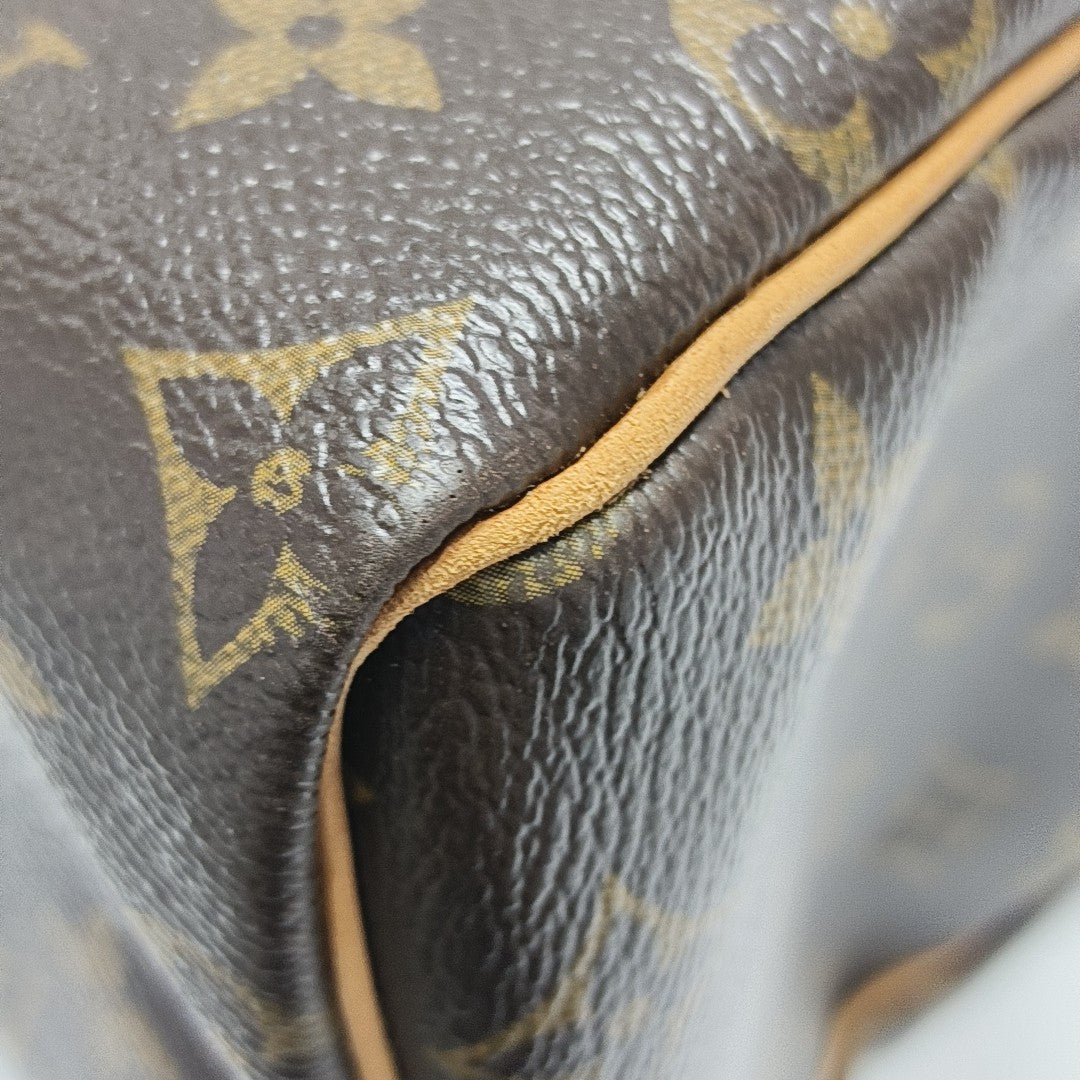 SPEEDY 25 Monogram Coated Canvas Brown