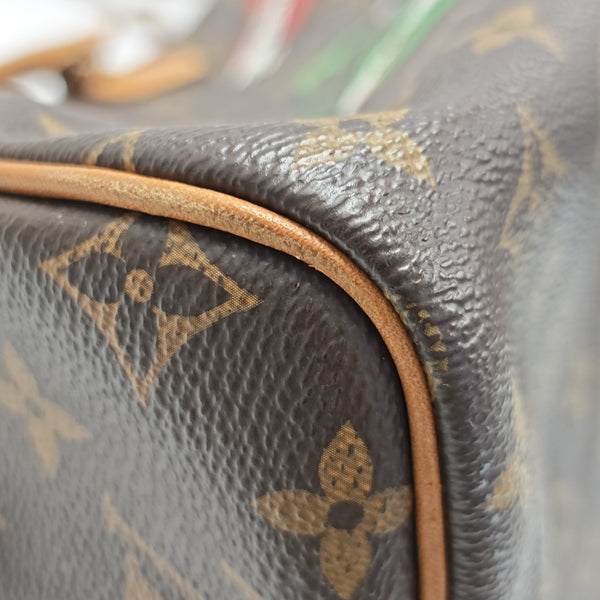 SPEEDY 30 Monogram Coated Canvas Brown