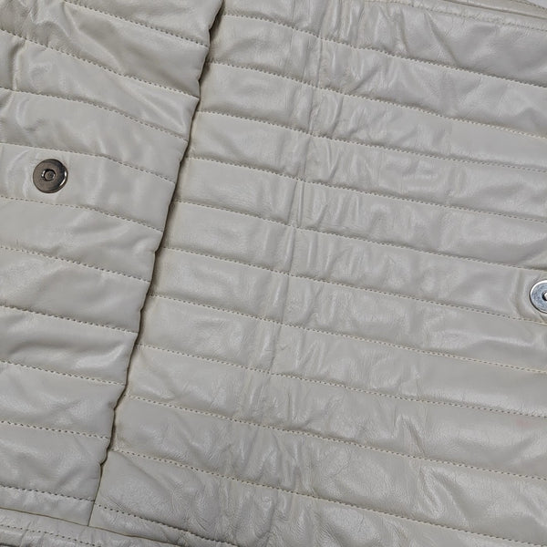 BB Quilted Calfskin White