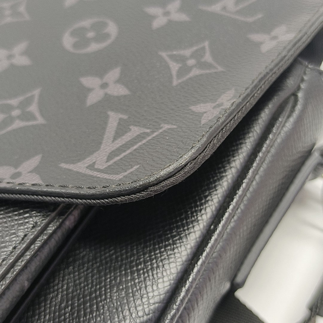 TAIGARAMA Monogram Coated Canvas Black