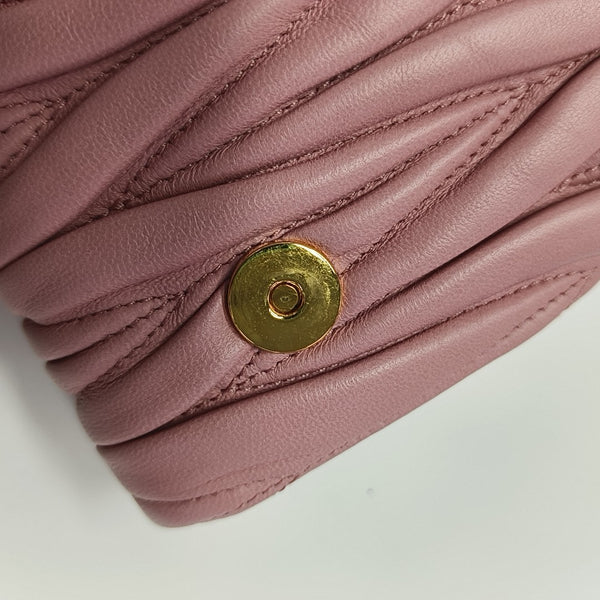 Quilted Lambskin Shoulder Bag Pink
