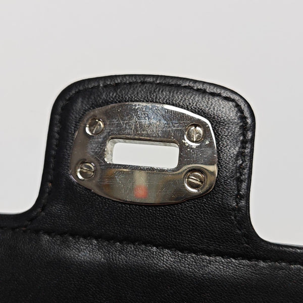 Quilted Lambskin Shoulder Bag Black