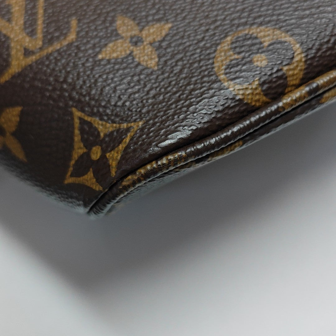 ALL IN BB Monogram Coated Canvas Brown