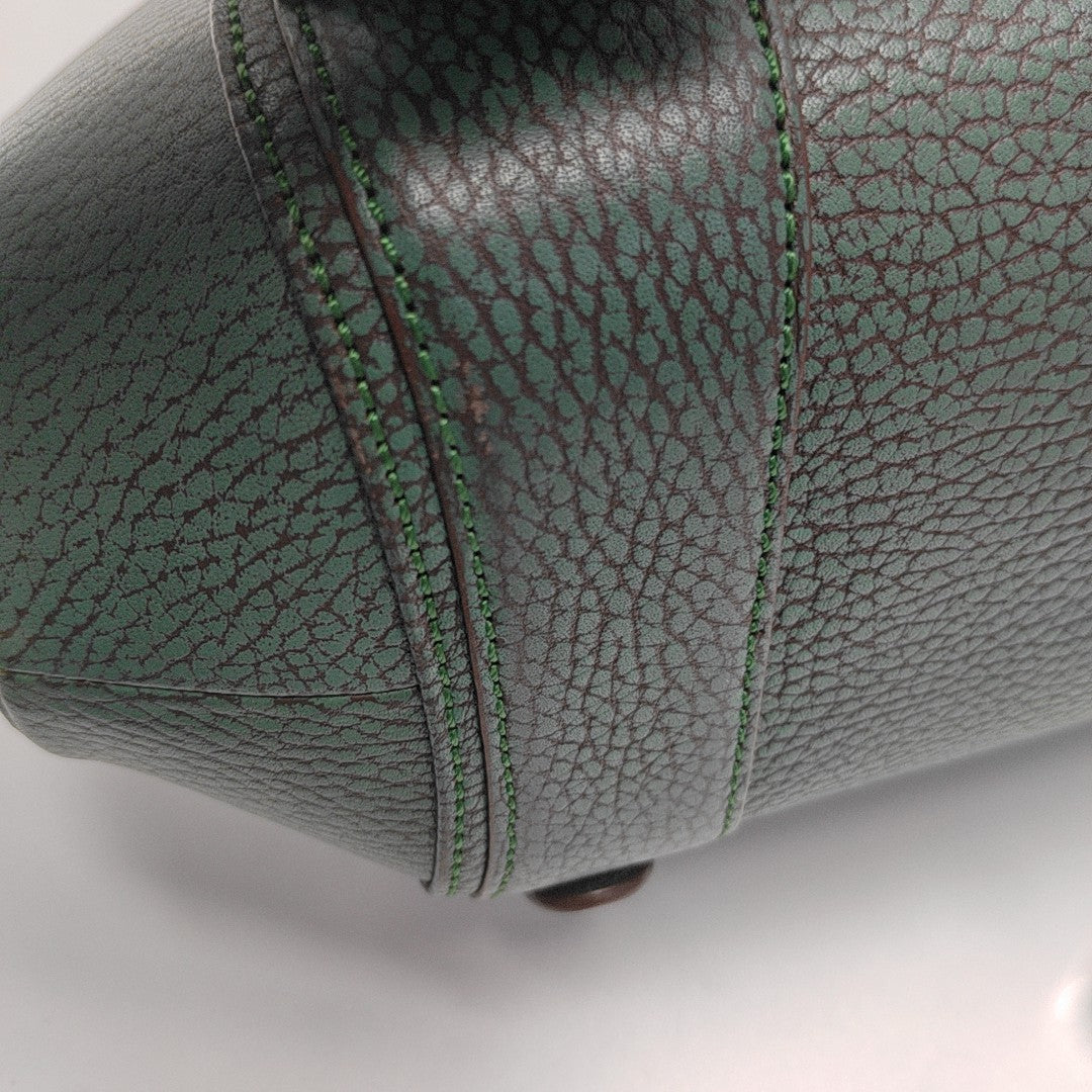 Calfskin Top Handle Bag Green