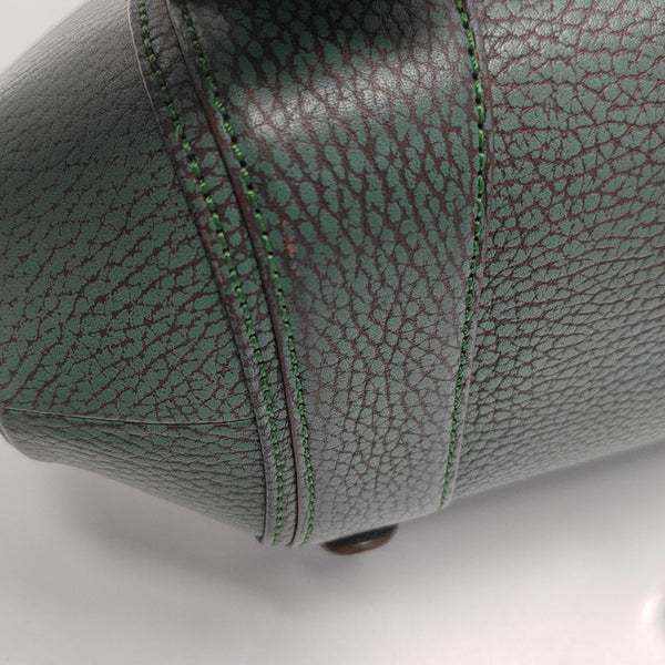 Calfskin Top Handle Bag Green