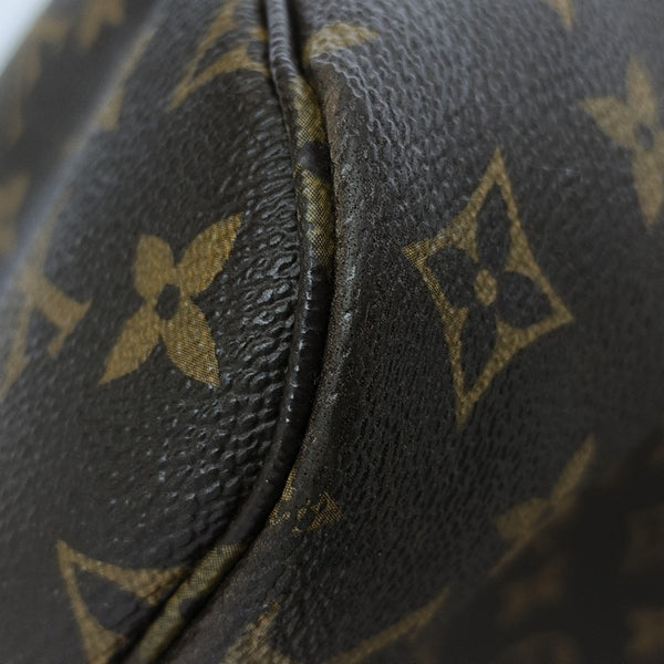 NEVERFULL MM Monogram Coated Canvas Brown