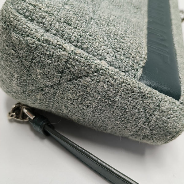 Dior Caro Small Cannage Fabric Green
