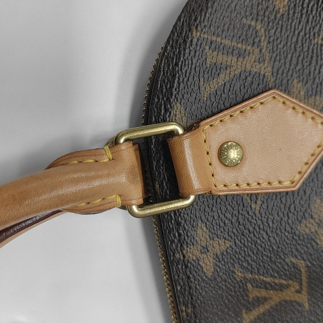 ALMA BB Monogram Coated Canvas Brown