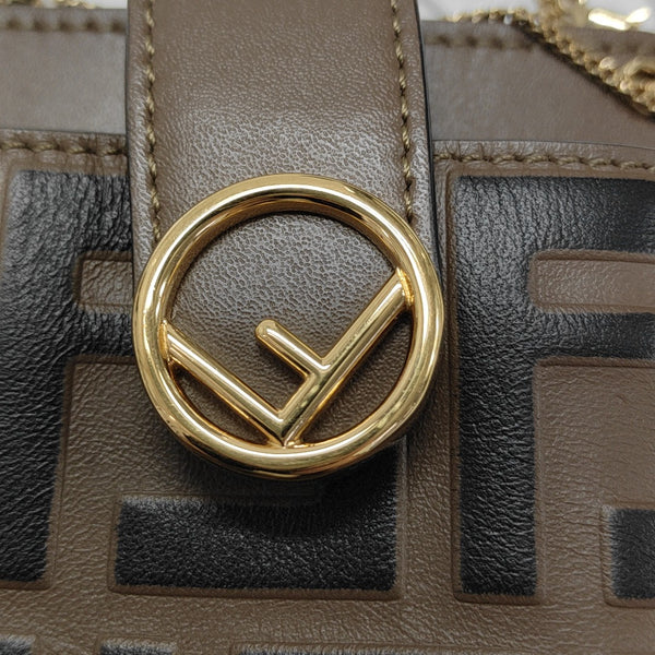 Calfskin Shoulder Bag Brown