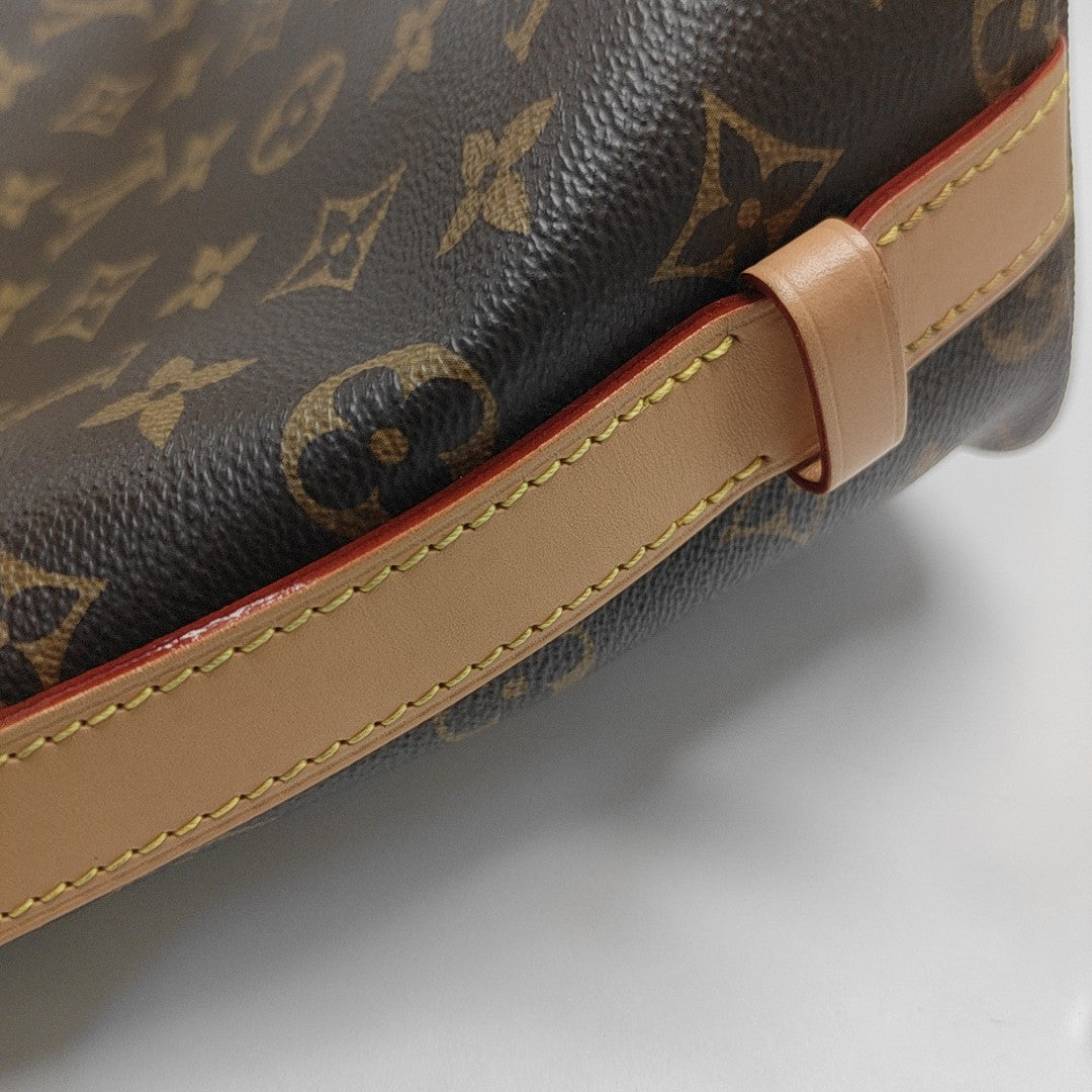ALL IN BB Monogram Coated Canvas Brown