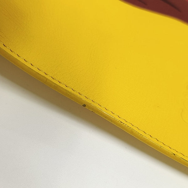 T Pouch Calfskin Yellow