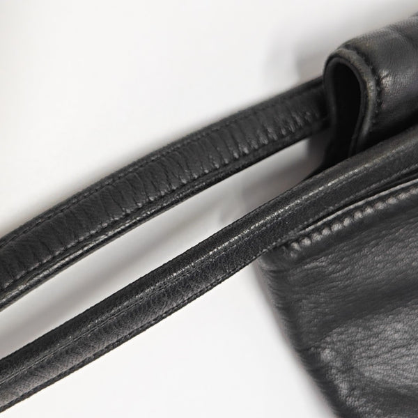 Calfskin Shoulder Bag Black
