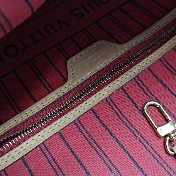 NEVERFULL MM Monogram Coated Canvas Brown