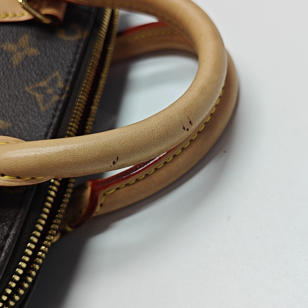 SPEEDY 20 Monogram Coated Canvas Brown
