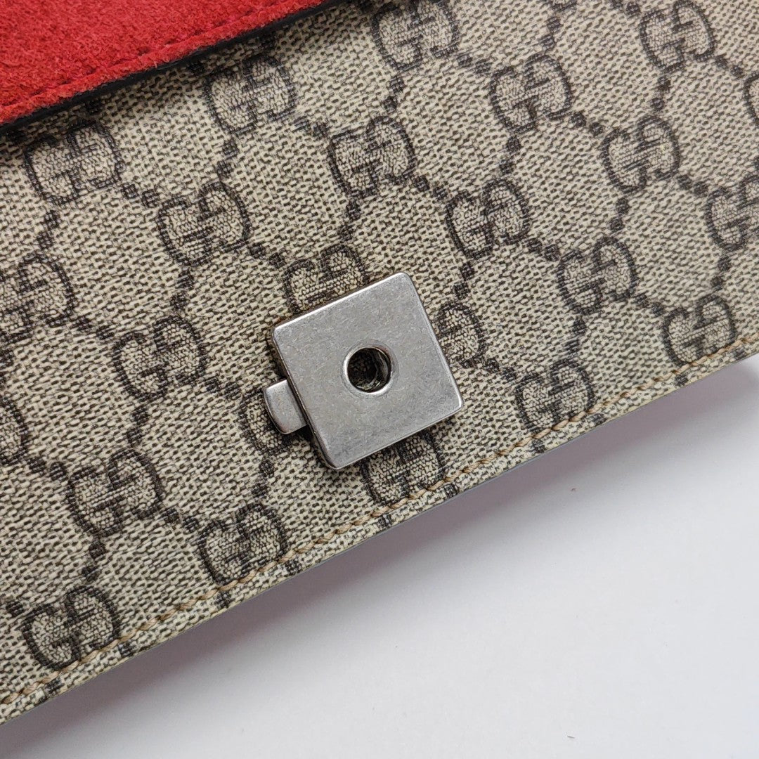 Dionysus Mini Monogram Coated Canvas Beige