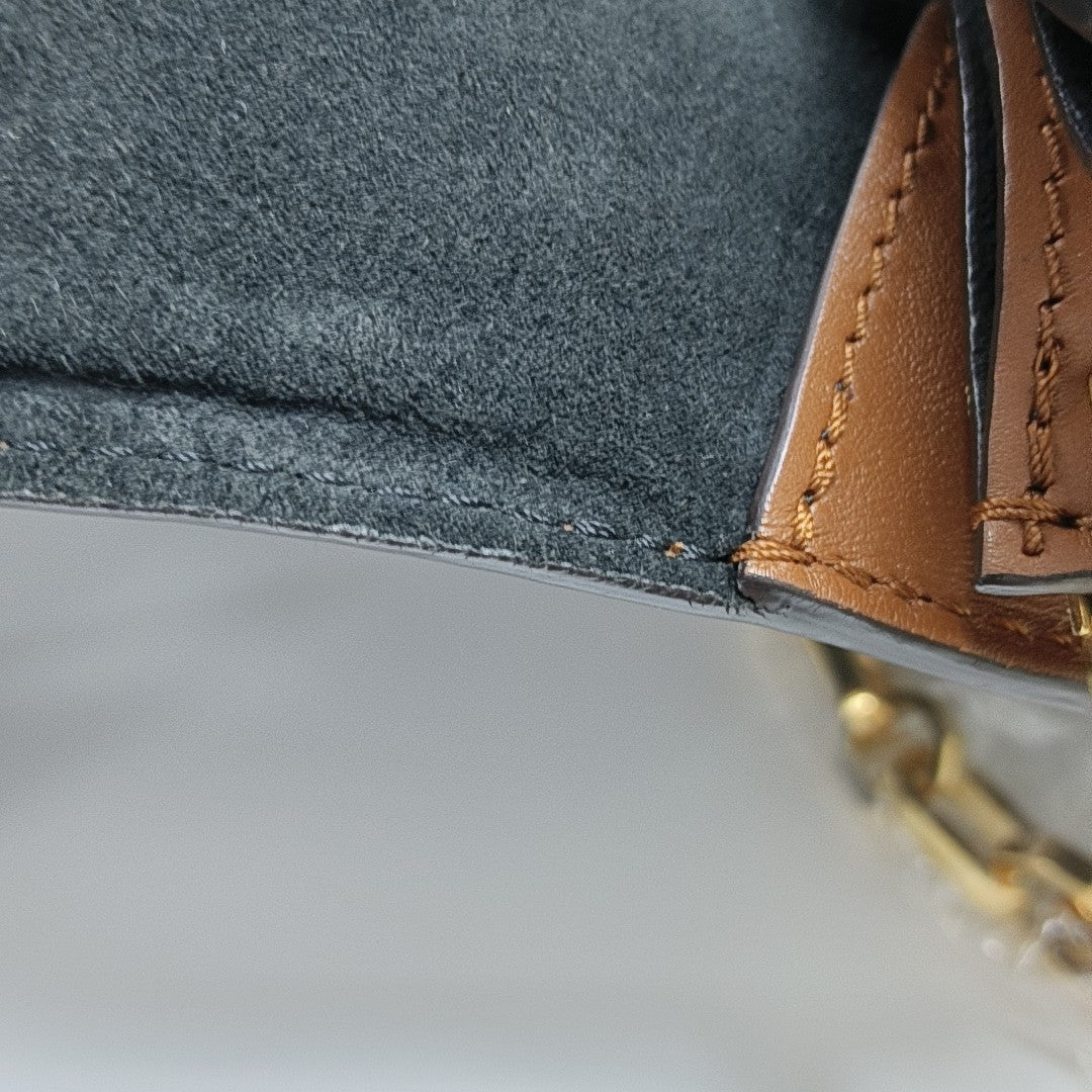DAUPHINE MM Monogram Coated Canvas Brown