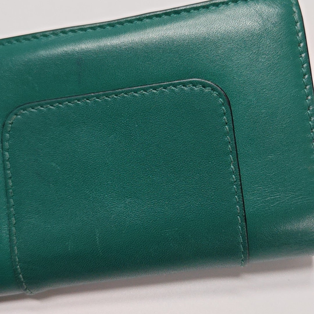 SERPENTI FOREVER Calfskin Green Card Holder
