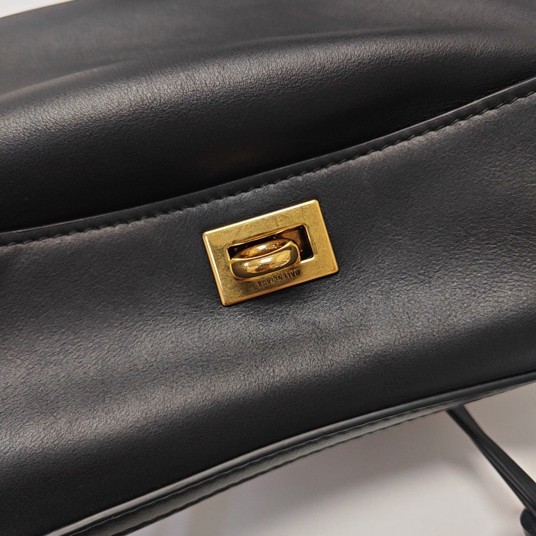 Calfskin Shoulder Bag Mini Black