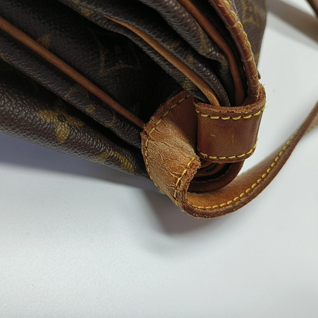 SAUMUR 35 Monogram Coated Canvas Brown