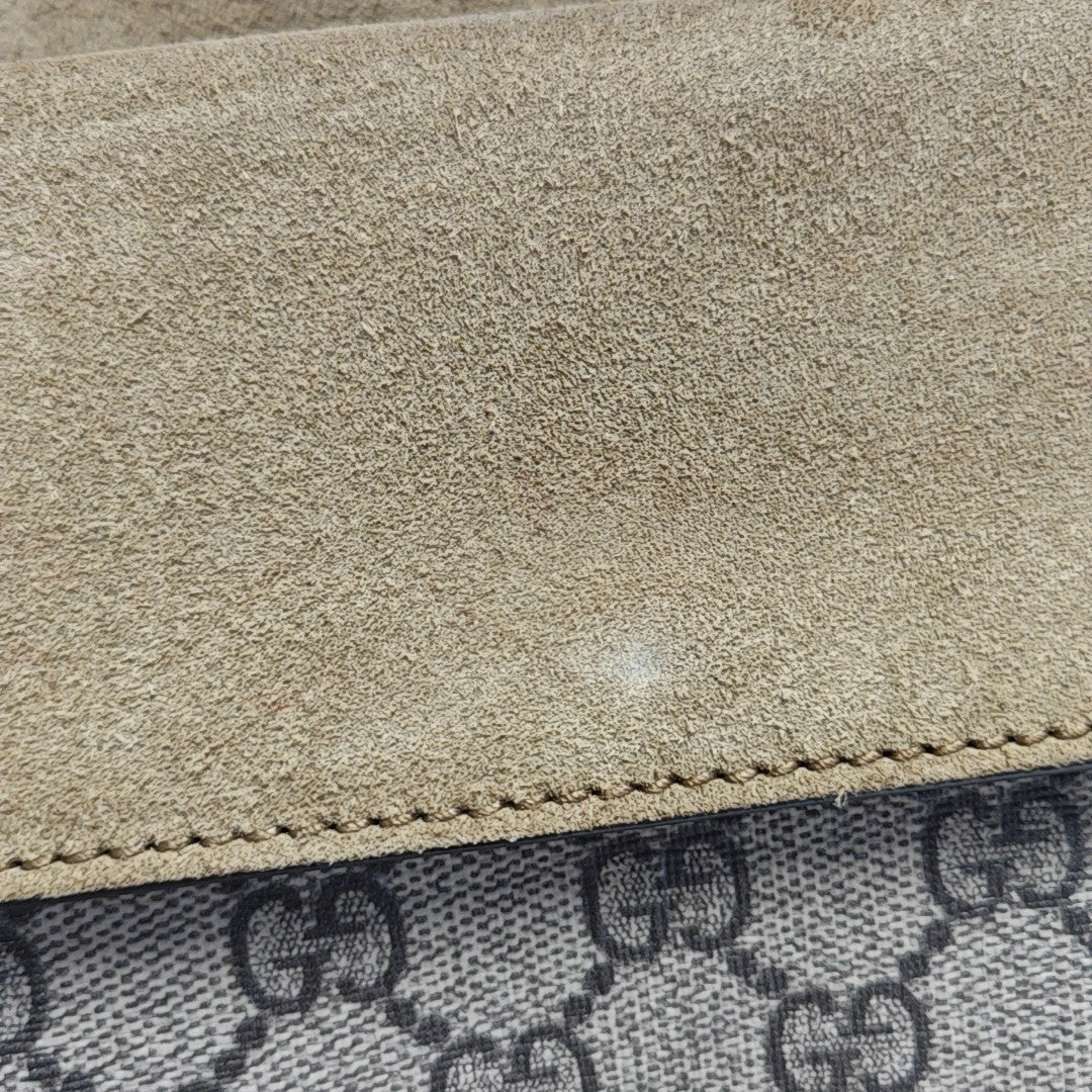 Dionysus Mini Monogram Coated Canvas Beige