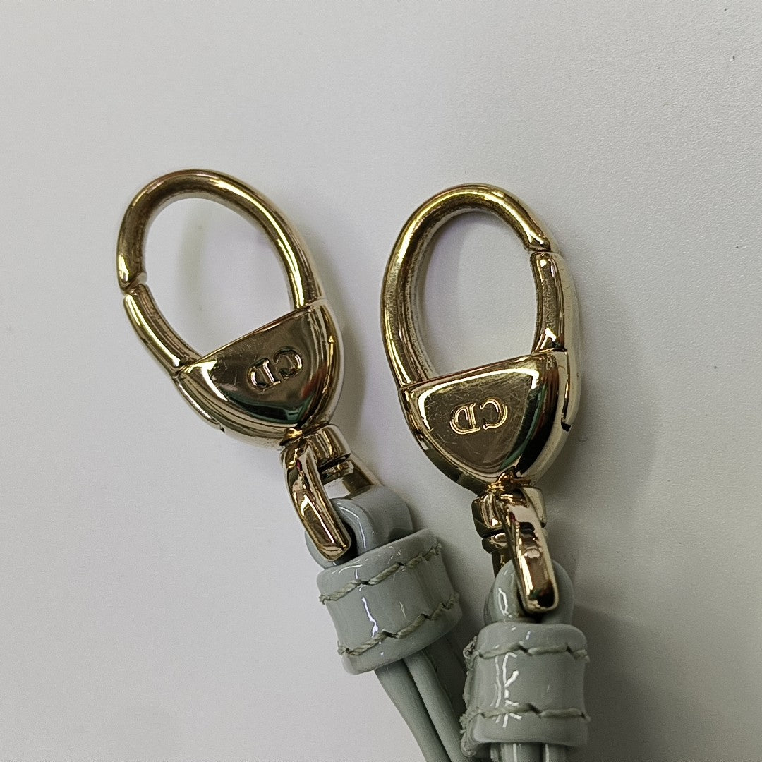 Lady Dior Cannage Patent Leather Blue