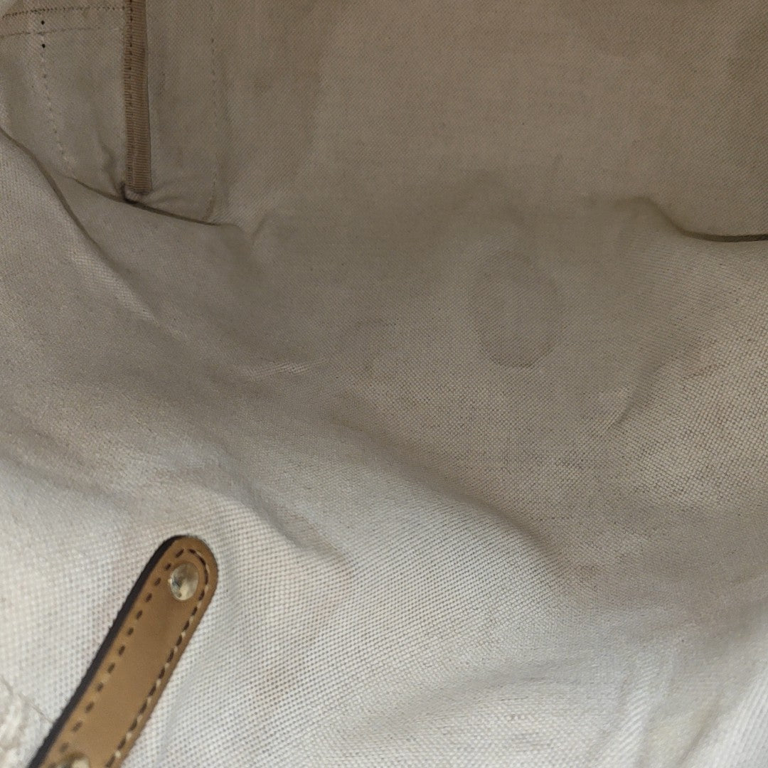 Monogram Canvas Tote Bag Medium Brown