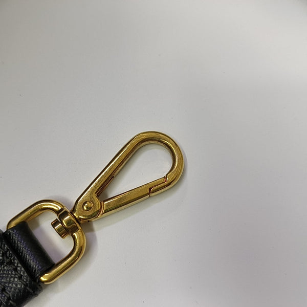 Saffiano Calfskin Shoulder Bag Black